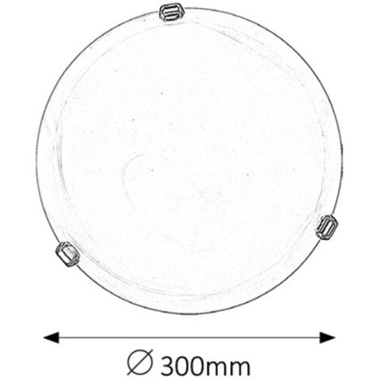 Rabalux - Plafondlamp 1xE27/60W/230V