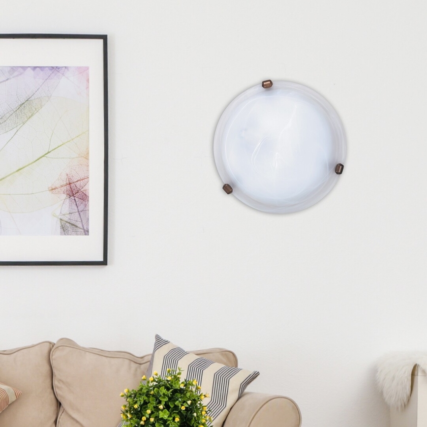 Rabalux - Plafondlamp 1xE27/60W/230V alabasterglas