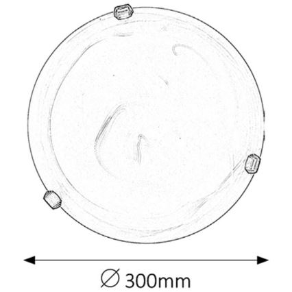 Rabalux - Plafondlamp 1xE27/60W/230V