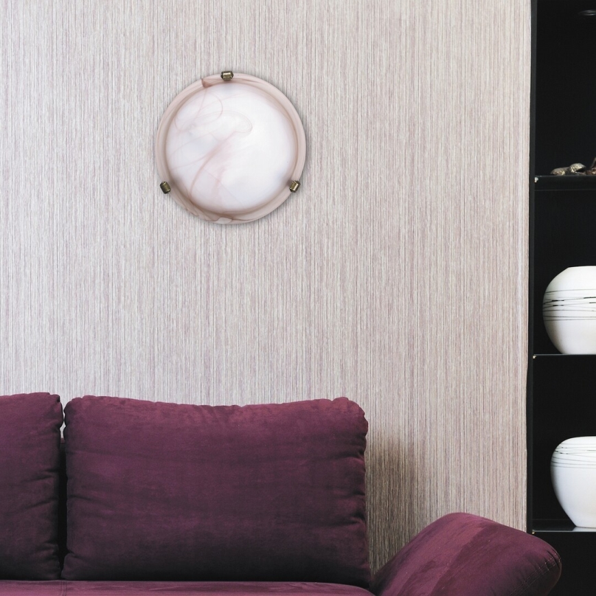 Rabalux - Plafonnier 1xE27/60W/230V en verre d'albâtre