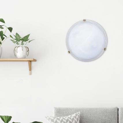 Rabalux - Plafondlamp 2xE27/60W/230V alabasterglas