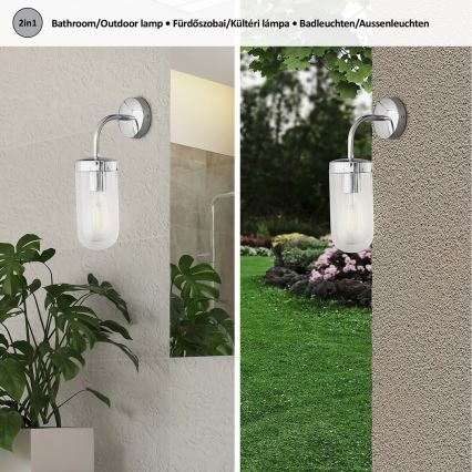 Rabalux - Badkamer wandlamp 1xE27/60W/230V glanzend chroom