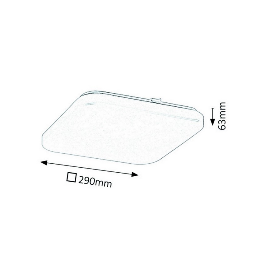 Rabalux - LED plafondlamp 1xLED/20W/230V 29x29 cm