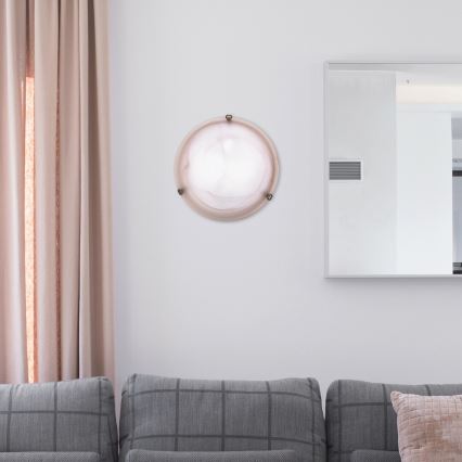 Rabalux - Plafonnier 2xE27/60W/230V en verre albâtre