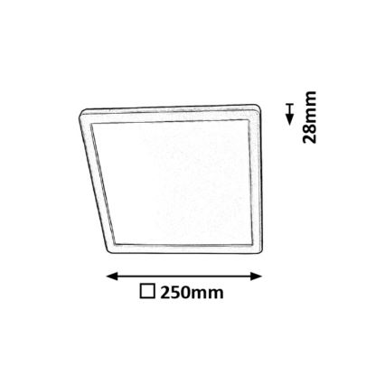 Rabalux - Plafonnier LED salle de bain LED/15W/230V IP44