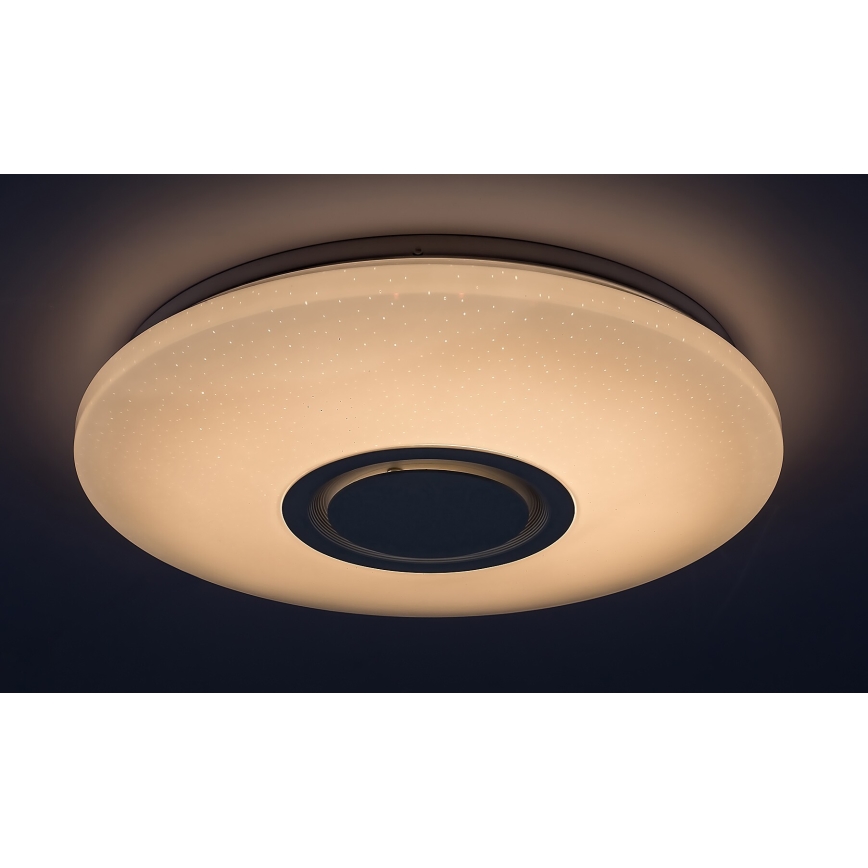 Rabalux - LED RGB dimbare plafondlamp met ingebouwde luidspreker, LED/24W/230V, Wi‑Fi Tuya + afstandsbediening, Ø 40 cm