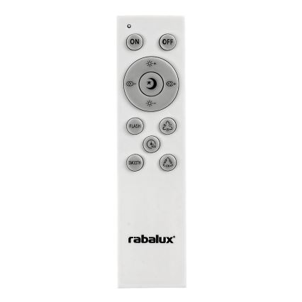 Rabalux - Plafonnier à intensité variable RGB RODION LED/24W/230V Wi-Fi + télécommande Wi-fi