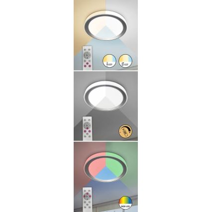 Rabalux - LED RGB Dimbare plafondlamp LED/40W/230V 2700-6500K Wi-Fi Tuya + afstandsbediening