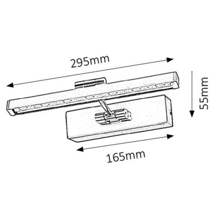 Rabalux - Applique LED pour tableau LED/5W/230V