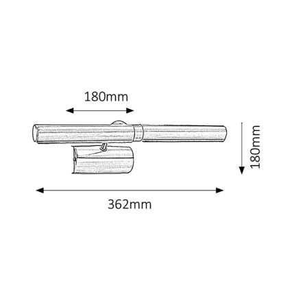 Rabalux - Applique pour tableau 2xE14/40W/230V