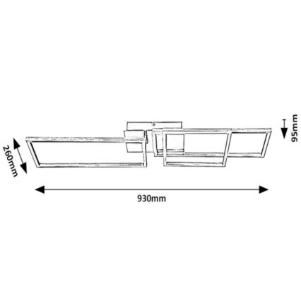 Rabalux - LED hanglamp voor oppervlak montage LED/44W/230V wit