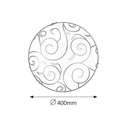 Rabalux - Plafondlamp 2xE27/60W/230V