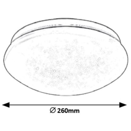 Rabalux - Plafonnier LED LED/12W/230V