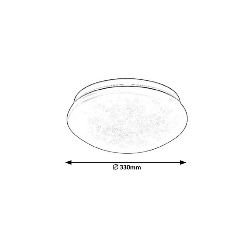 Rabalux 3937 - LED Plafondlamp LUCAS LED/18W/230V 330mm