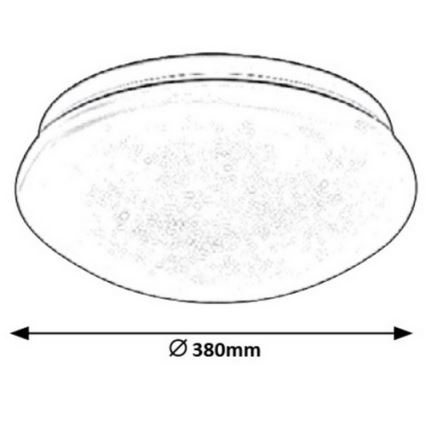 Rabalux - LED Plafondlamp LED/24W/230V