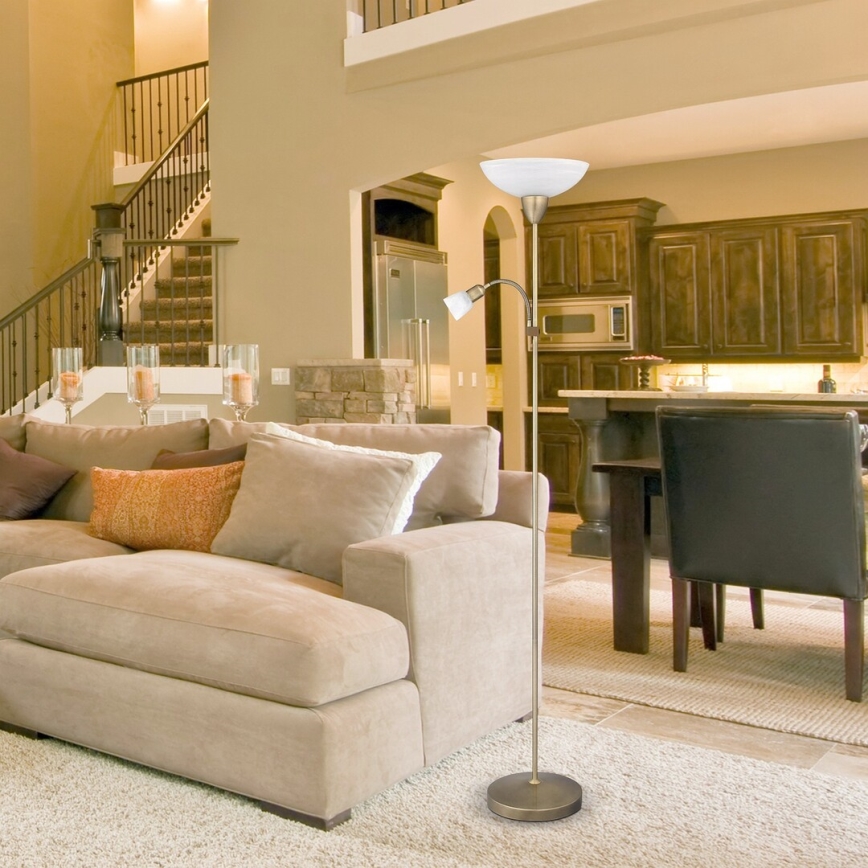 Rabalux - Lampadaire 1xE27/60W+1xE14/40W