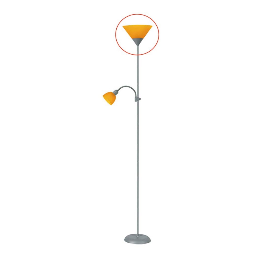 Rabalux 4026 - Vervangende lampenkap voor vloerlamp ACTION E27 groot  - oranje