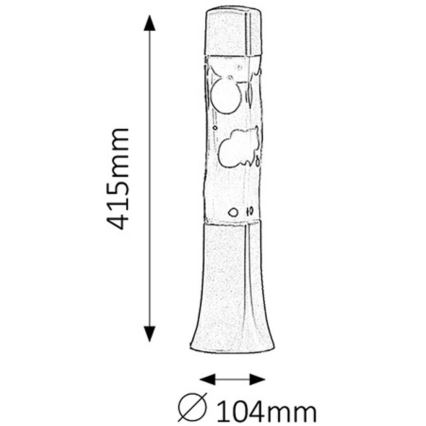 Rabalux - Lavalamp 1xE14/25W/230V