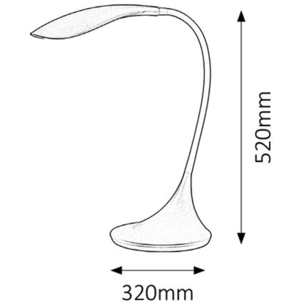 Rabalux - Lampe LED à intensité variable 1xLED/4,5W/230V