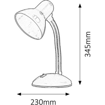 Rabalux - Tafellamp 1xE27/40W/230V