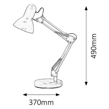 Rabalux - Lampe de table 1xE27/60W/230V