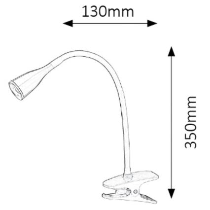 Rabalux - LED Tafellamp met clip 1xLED/4,5W/230V