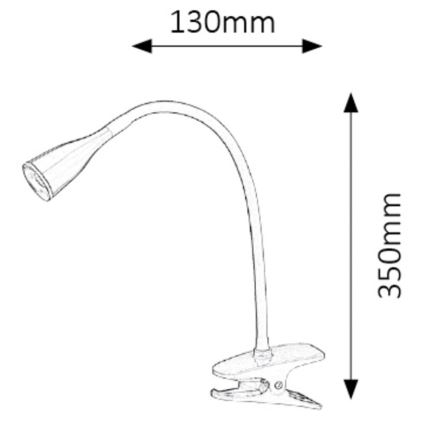 Rabalux - Lampe de table LED à pince 1xLED/4,5W/230V