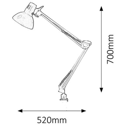 Rabalux - Tafellamp 1xE27/60W/230V