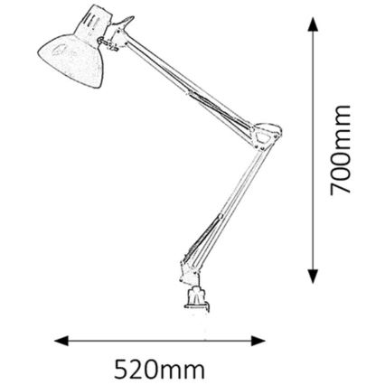 Rabalux - Lampe de table 1xE27/60W/230V