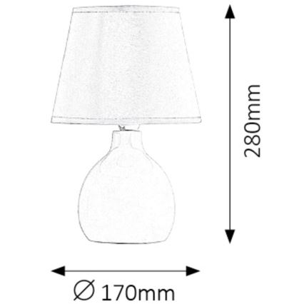 Rabalux - Lampe de table 1xE14/40W/230V