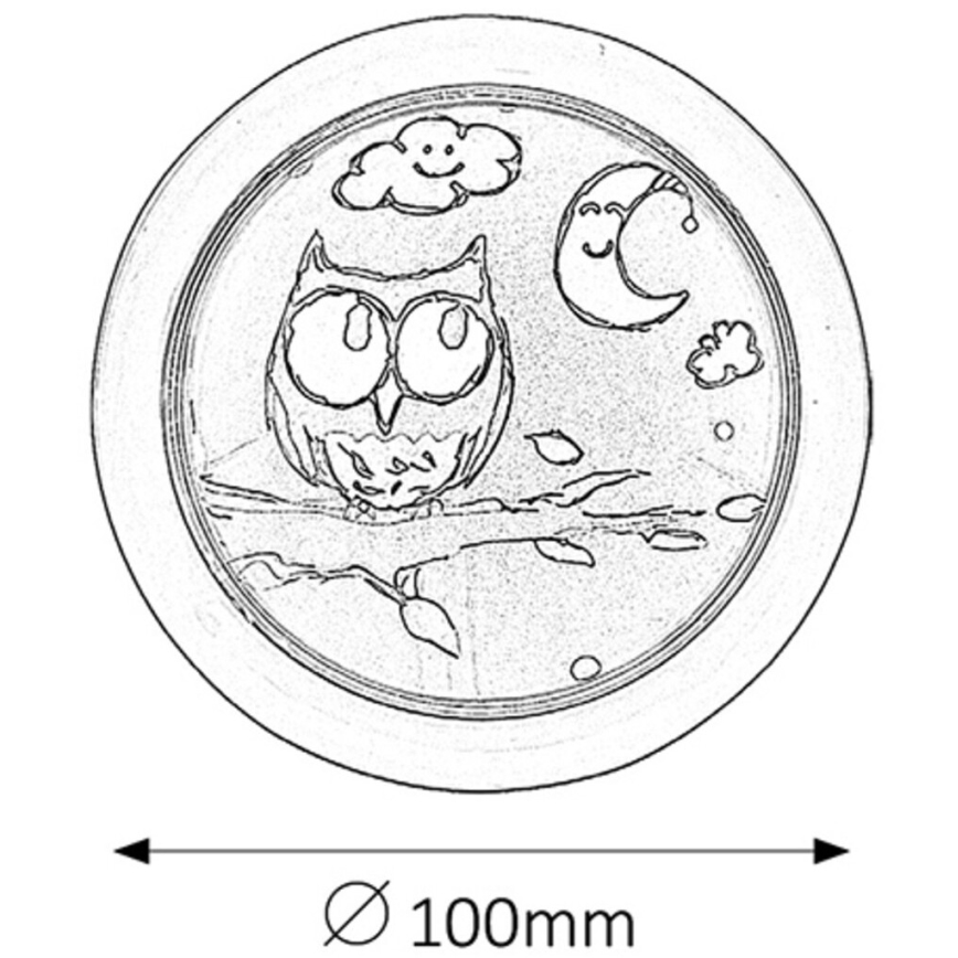 Rabalux - Applique murale enfant LED/0,3W/2x AA