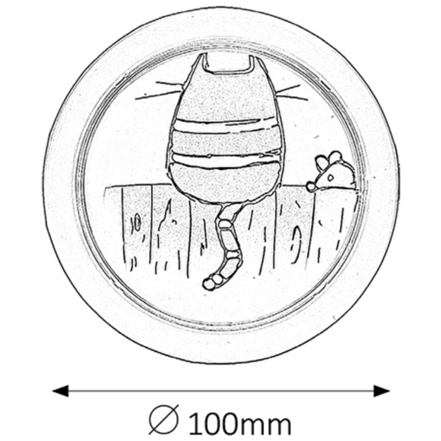 Rabalux - Applique murale enfant LED/0,3W/2xAA