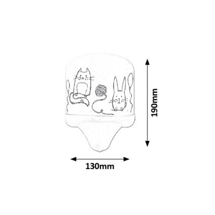 Rabalux - Applique murale enfant E14/7W