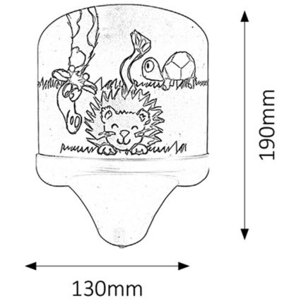 Rabalux - Applique murale enfant E14/7W