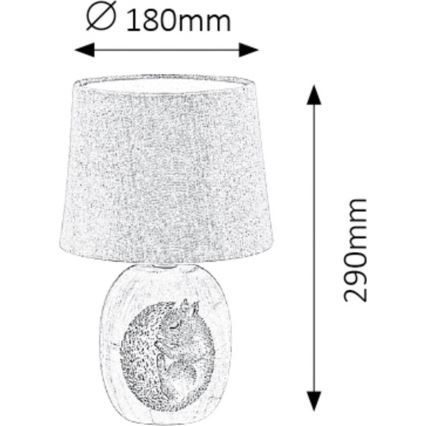 Rabalux - Tafellamp voor kinderen 1xE14/40W/230V