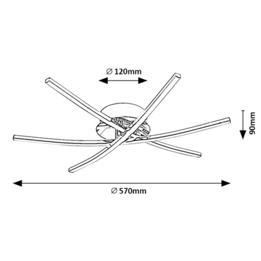Rabalux - LED Plafondlamp LED/21W/230V 4000K