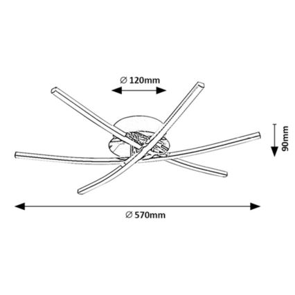 Rabalux - Plafonnier LED/21W/230V 4000K