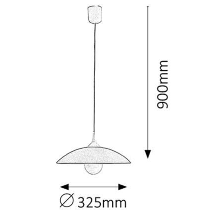 Rabalux - Hanglamp 1xE27/60W/230V