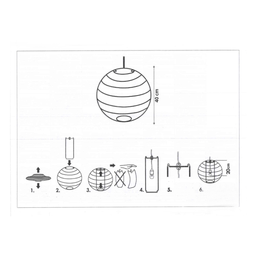 Rabalux 4631 - Abat-jour pour suspension enfant SHEPHERD E27 d. 40 cm
