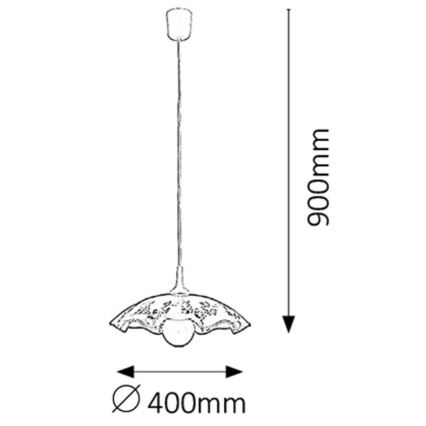Rabalux 4795 - Hanglamp VINO E27/60W/230V
