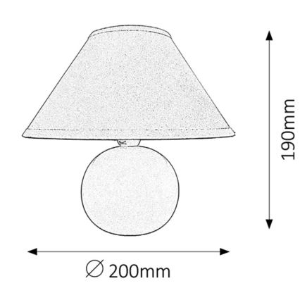 Rabalux - Tafellamp 1xE14/40W/230V