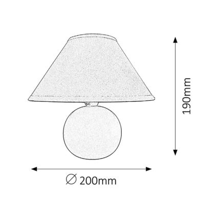 Rabalux - Tafellamp 1xE14/40W/230V