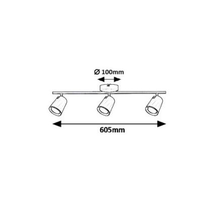 Rabalux 5047 - LED Spot SOLANGE 3xLED/6W/230V