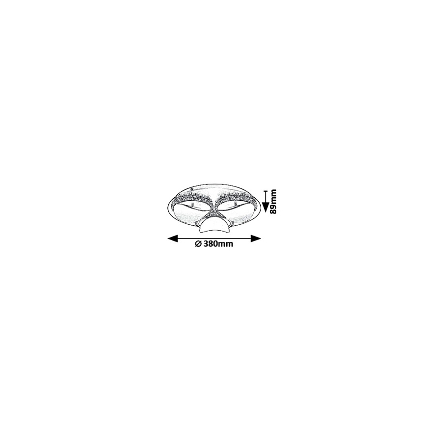 Rabalux 5050 - LED Plafondlamp dimbaar CAPRIANA LED/18W/230V