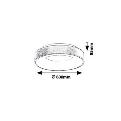 Rabalux 5053 - LED Plafondverlichting CARMELA LED/50W/230V