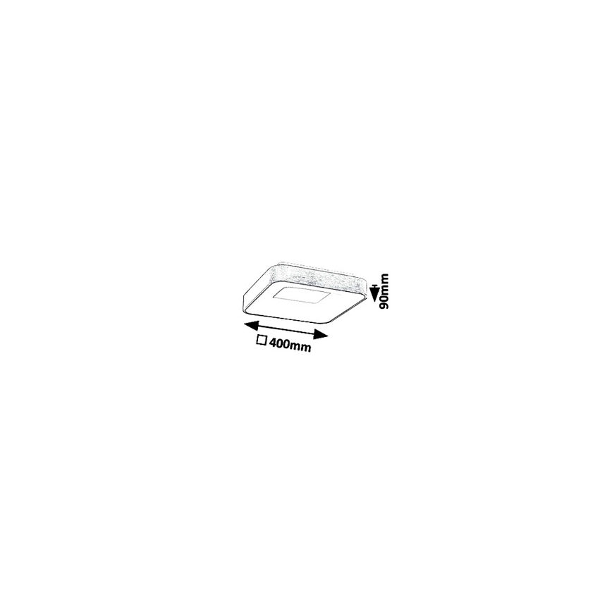 Rabalux - Plafonnier CARMELA LED/30W/230V 40x40 cm