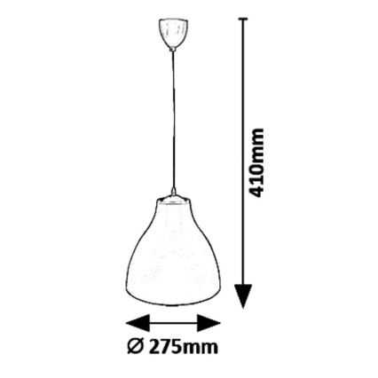 Rabalux - Hanglamp aan koord 1xE27/40W/230V