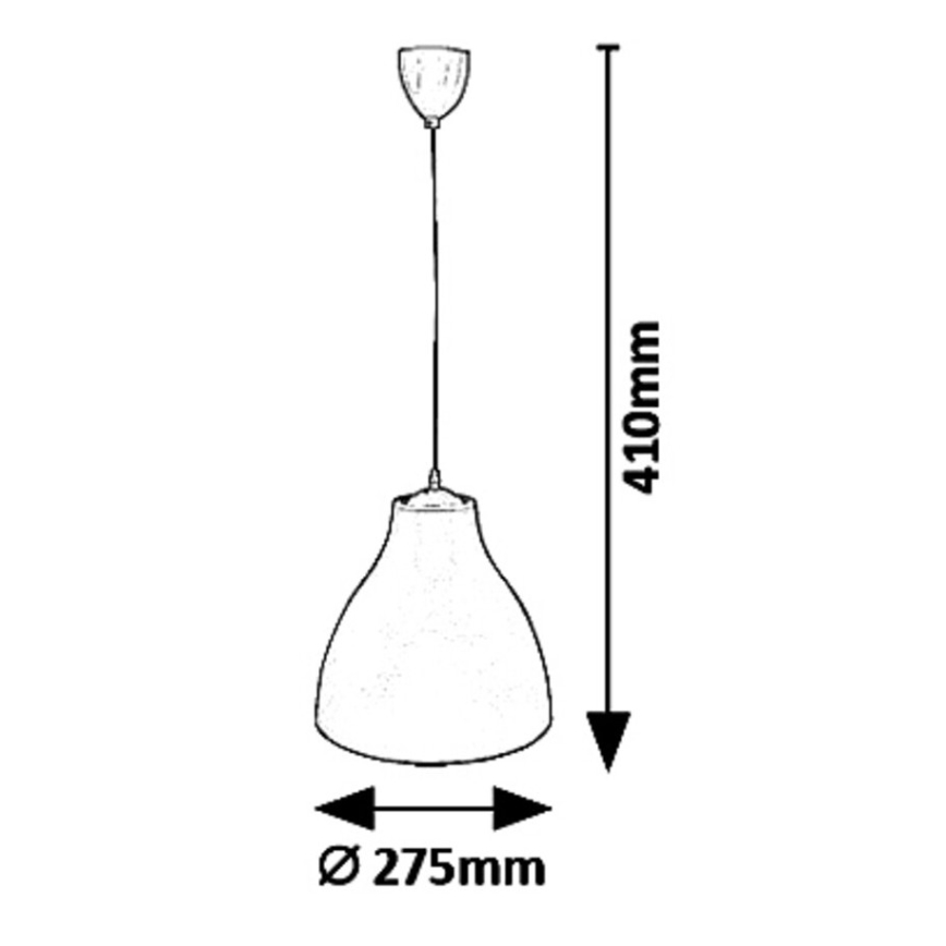 Rabalux - Hanglamp aan koord 1xE27/40W/230V