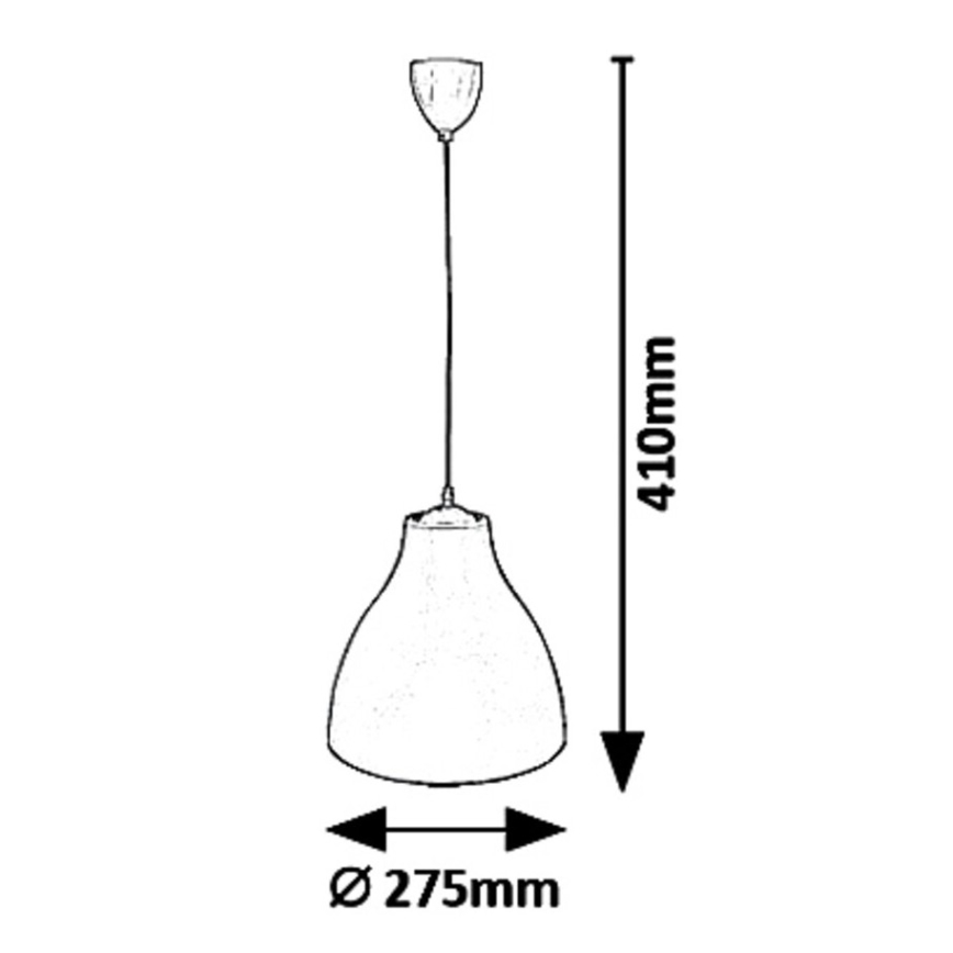 Rabalux - Hanglamp aan kabel 1xE27/40W/230V Ø 27,5 cm