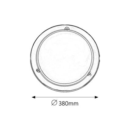 Rabalux - Plafondlamp 2xE27/60W/230V diameter 38 cm
